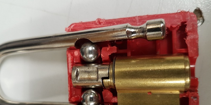 Master Lock 410 busted open
